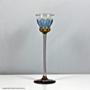 Meyr's Neffe hand-enamelled liqueur or cordial glass