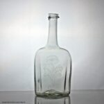 Georgian, Scandinavian, engraved modified cruciform decanter