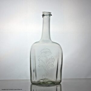 Georgian, Scandinavian, engraved modified cruciform decanter