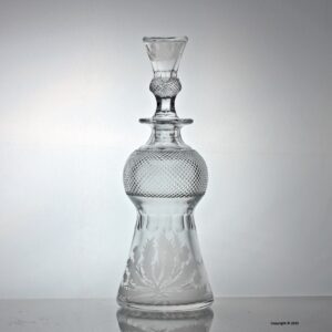 Edinburgh Crystal Thistle pattern decanter and stopper