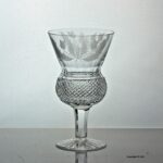 Edinburgh Crystal Thistle pattern wine glass
