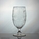 Victorian floral-etched celery vase