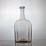 Georgian, Scandinavian, engraved modified cruciform decanter