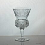 Edinburgh Crystal Thistle pattern white wine glass