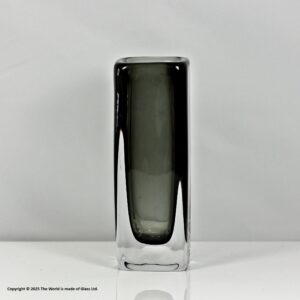 Nils Landberg for Orrefors Dusk vase, 15 cm, grey