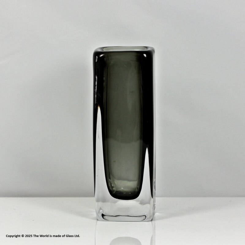 Nils Landberg for Orrefors Dusk vase, 15 cm, grey