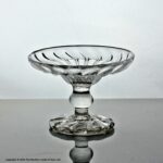Georgian rib-moulded small sweetmeat glass or patch stand