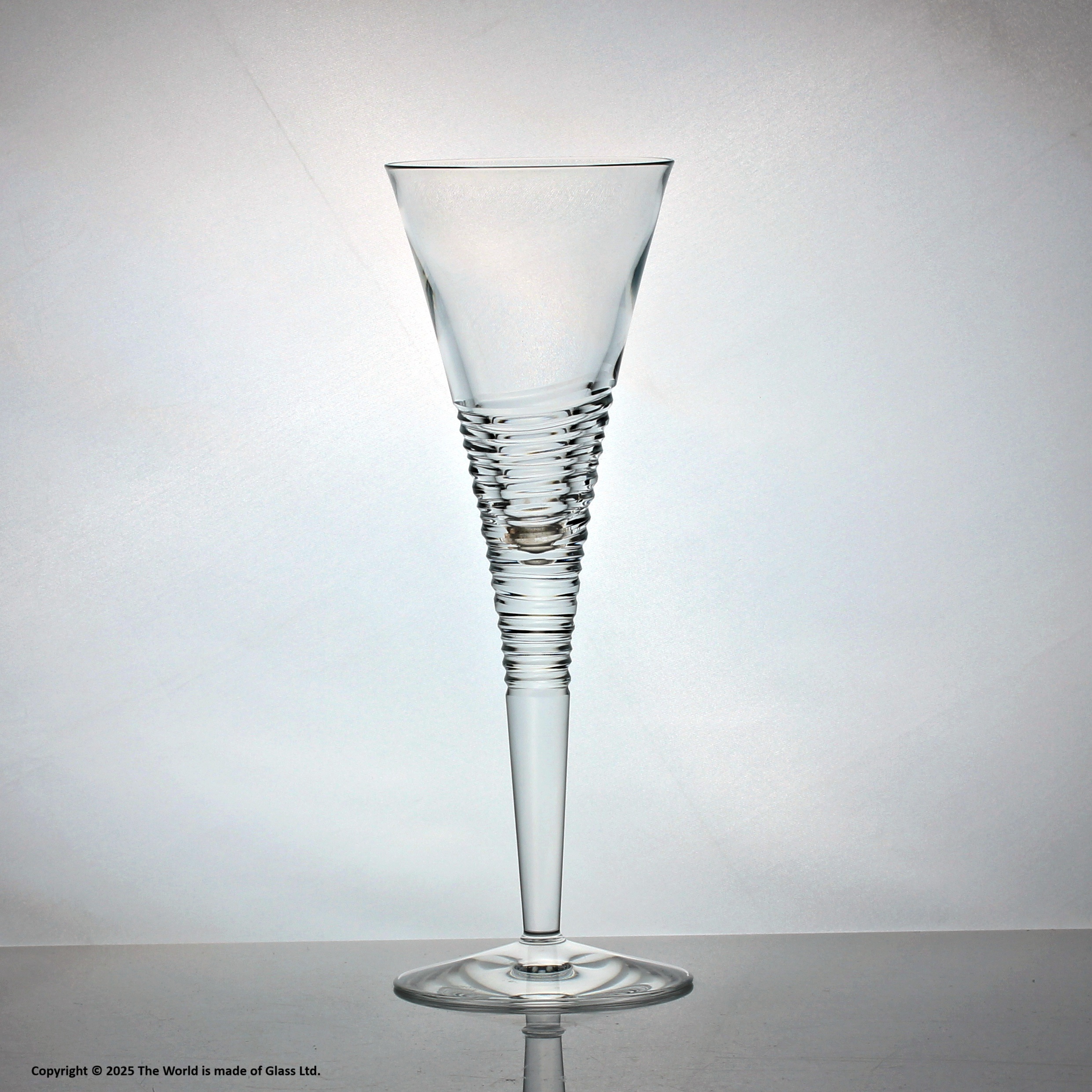 Stuart Crystal Pattern Identify Pair of Jasper Conran for Stuart Crystal Strata pattern tall champagne ...