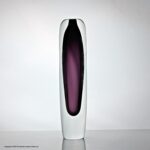 Scarce Gunnar Nylund/Asta Strom for Strombergshytan tall sommerso vase