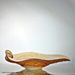Sergio Constantini, Murano, large trailed studio glass platter