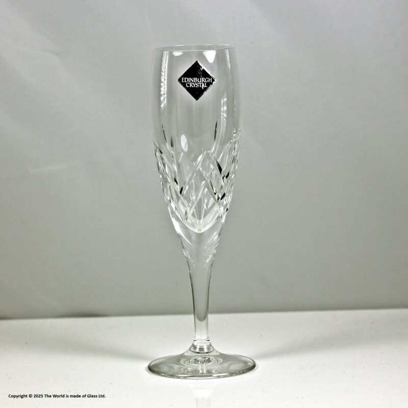 Edinburgh Crystal Broughton pattern champagne flute