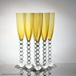 Set of six Baccarat Vega Flutissimo champagne flutes