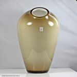 Michael Boehm for Schott Zwiesel, very large cased cinammon coloured Tami vase, 42 cm