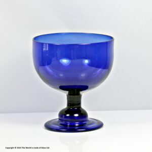 Georgian Bristol blue glass sugar bowl