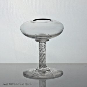 Georgian incised twist small oil lamp
