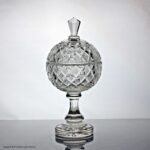 Edwardian cut glass bowl and cover