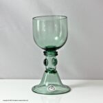 Georgian English lead green glass roemer