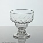 Georgian, mould-blown monteith or bonnet glass