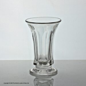 Georgian, panel-cut jelly or syllabub glass