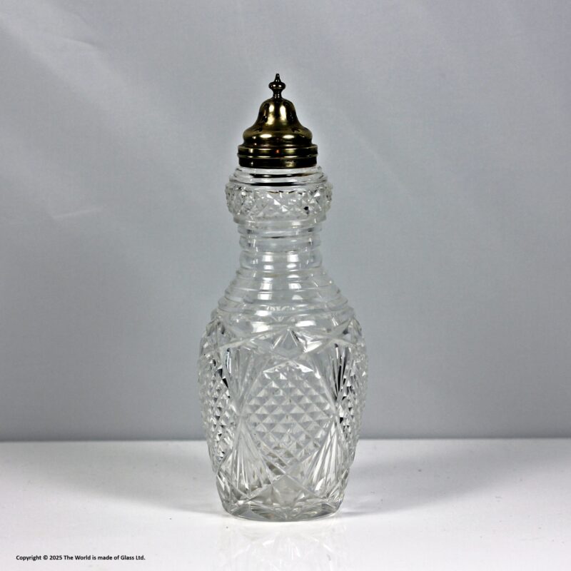 Victorian cut glass sugar sifter