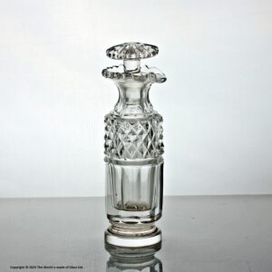 Victorian cut glass cruet, mushroom stopper