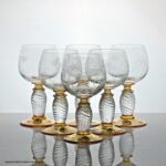 Set of six Theresienthal Pieroth wine glasses