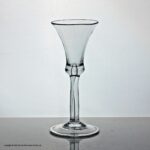 Georgian plain stem wine glass, bell bowl