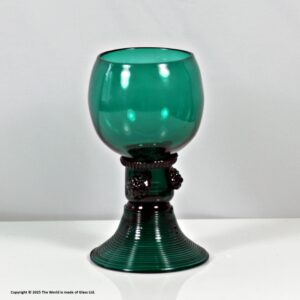 Georgian Bristol green glass roemer