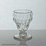 Georgian, mould-blown monteith or bonnet glass