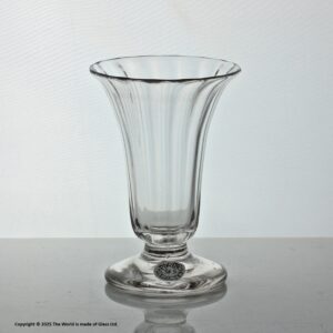 Georgian, panel-moulded jelly or syllabub glass, conical foot