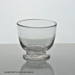 Georgian mouth-blown clear glass salt