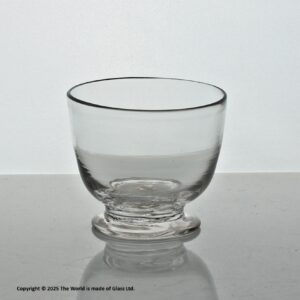 Georgian mouth-blown clear glass salt
