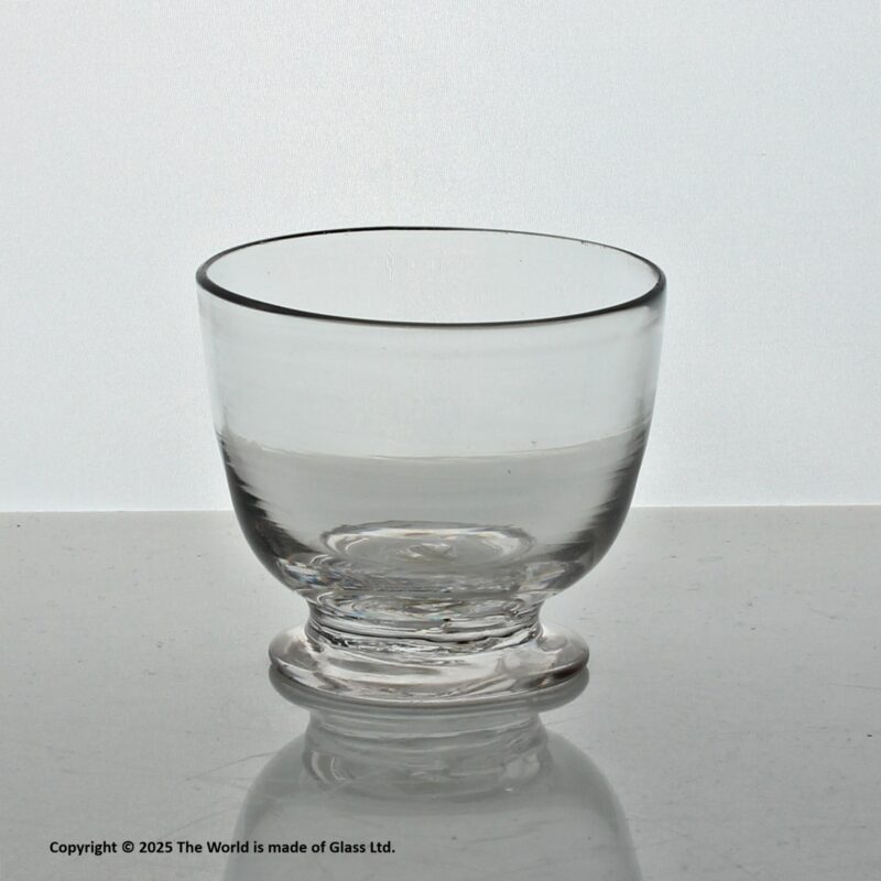 Georgian mouth-blown clear glass salt