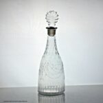 Georgian small swag and tail engraved taper spirit decanter