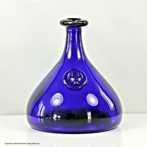 Ole Winther for Holmegaard, cobalt blue Viking carafe