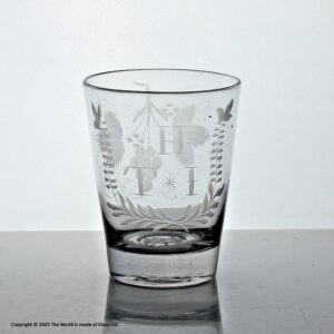 Georgian engraved tumbler