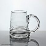 Victorian mould-blown banded tankard