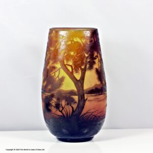 Legras (attributed) cameo glass vase