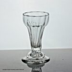 Georgian, English, wrythen-moulded pan-topped jelly glass