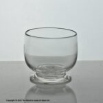 Georgian mouth-blown clear glass salt