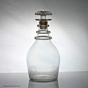 Georgian three-ring Prussian style decanter