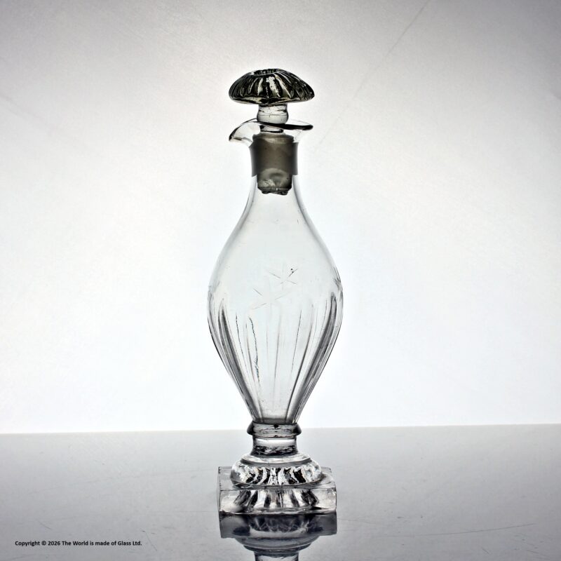 Georgian oil cruet with lemon squeezer foot