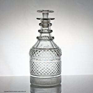 William IV/early Victorian, hobnail-cut cylinder or Nelson decanter