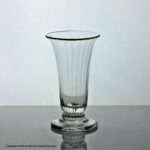 Georgian wrythen-moulded jelly glass, bell bowl