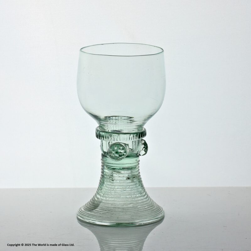 Georgian light green glass roemer