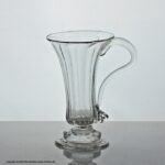 Georgian single handle panel-moulded jelly glass