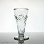 Georgian flammiform dwarf ale glass