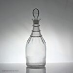 Georgian Indian club shaped decanter, lozenge stopper