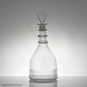 Georgian broad based taper decanter and stopper