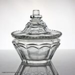 Victorian cut glass sugar bowl or preserve pot